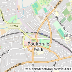 Map of Poulton-LE-Fylde, Lancashire