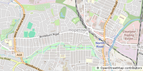 Map of Darlington