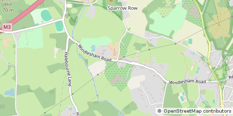 Map of Chobham, Surrey