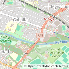 Map of Cardiff