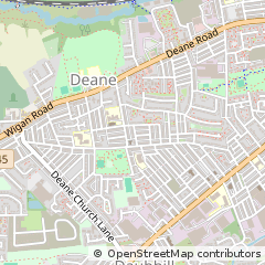 Map of Bolton, Lancashire
