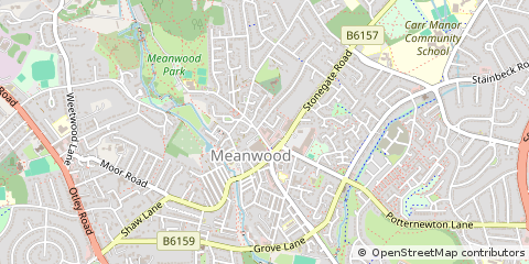 Map of Leeds, West Yorkshire