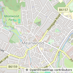 Map of Leeds, West Yorkshire