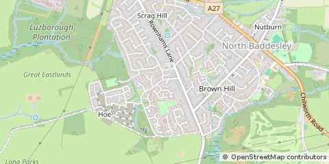 Map of Southampton, Hampshire
