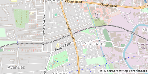 Map of Hull, East Yorkshire