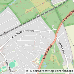 Map of Ashtead, Surrey