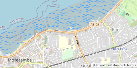 Map of Morecambe, Lancashire