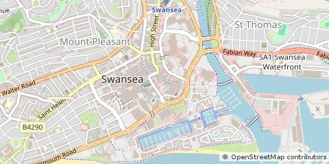 Map of Swansea