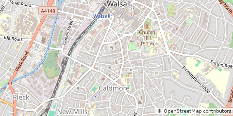 Map of Walsall