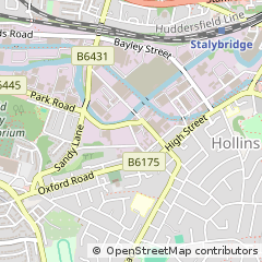 Map of Stalybridge, Cheshire