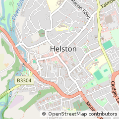 Map of Helston, Cornwall