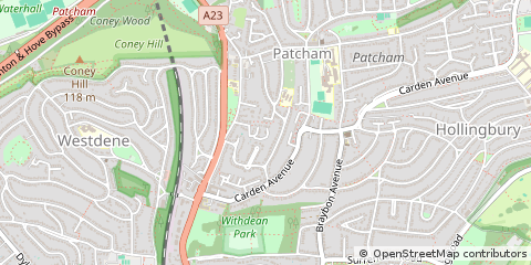 Map of Brighton, East Sussex