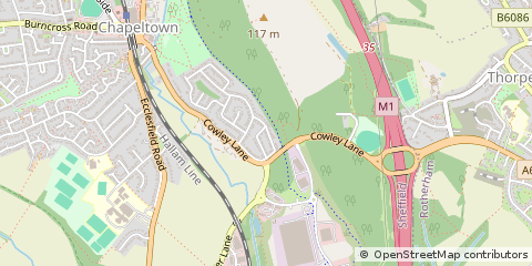 Map of Sheffield