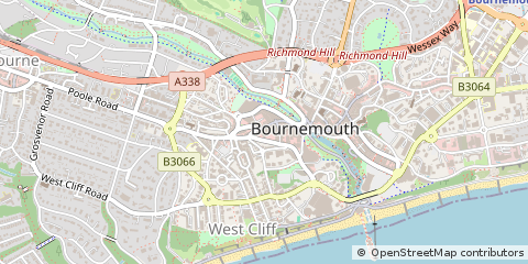 Map of Bournemouth