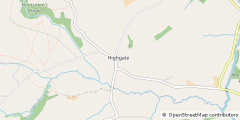 Map of Powys