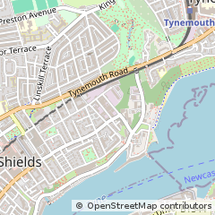 Map of North Shields, Tyne and Wear