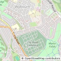 Map of Sheffield, South Yorkshire