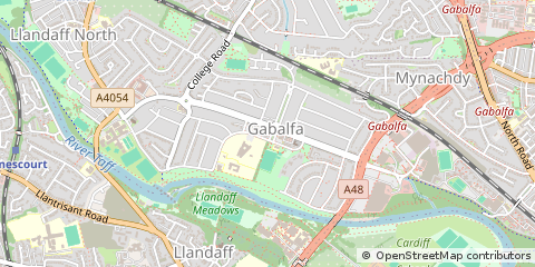 Map of Cardiff