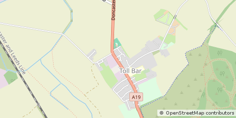 Map of Doncaster, South Yorkshire