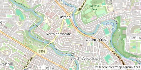 Map of Glasgow, Lanarkshire