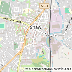 Map of Shaw, Lancashire