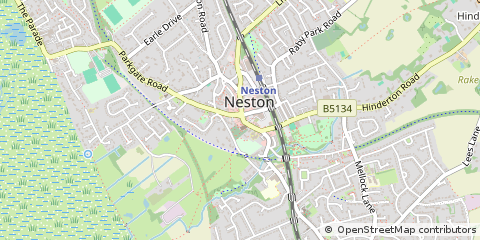 Map of Neston, Cheshire
