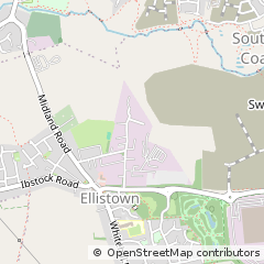 Map of Coalville, Leicestershire
