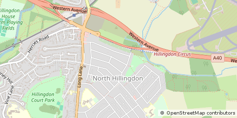 Map of Wembley, Middlesex