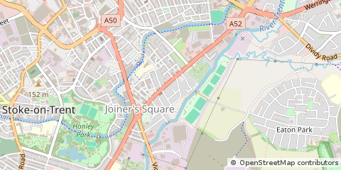Map of Stoke-on-Trent