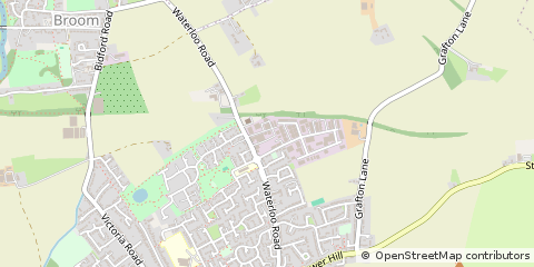 Map of Alcester, Warwickshire