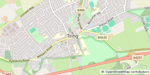 Map of Tring, Herts