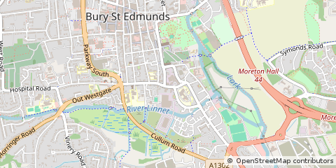 Map of Bury ST Edmunds, Suffolk