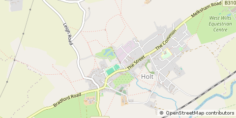 Map of Holt, Wiltshire