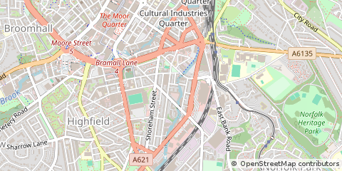 Map of Sheffield