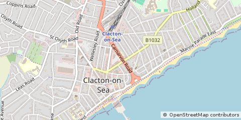 Map of Clacton-on-SEA, Essex