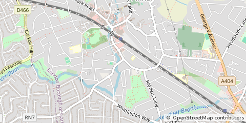 Map of Middlesex
