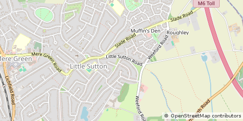 Map of Sutton Coldfield