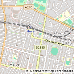 Map of Hove, Brighton And Hove