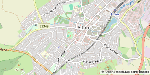Map of Alton, Hampshire