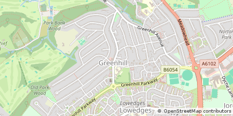 Map of Sheffield