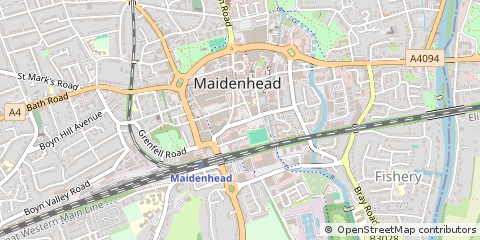 Map of Maidenhead, Berkshire