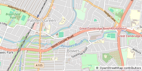 Map of London, Enfield