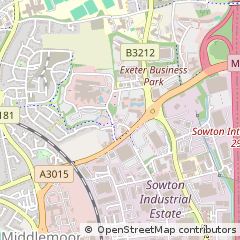 Map of Exeter, Devon