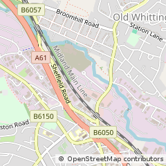 Map of Chesterfield, Derbyshire