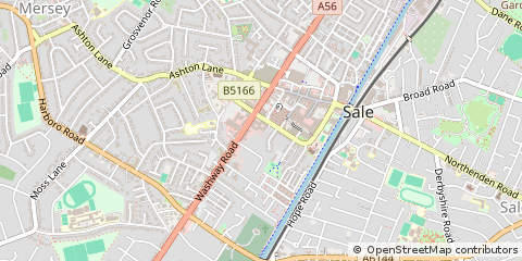 Map of Sale, Cheshire