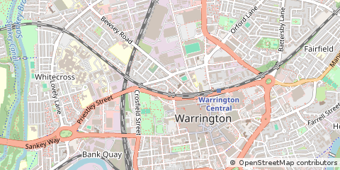 Map of Warrington
