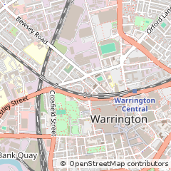 Map of Warrington