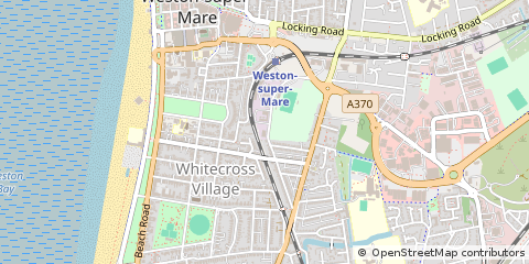 Map of Weston-Super-Mare, Avon