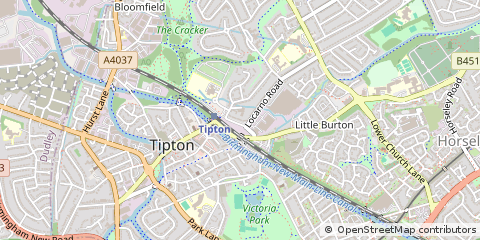 Map of Tipton, West Midlands