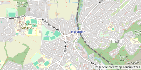 Map of Leeds, West Yorkshire